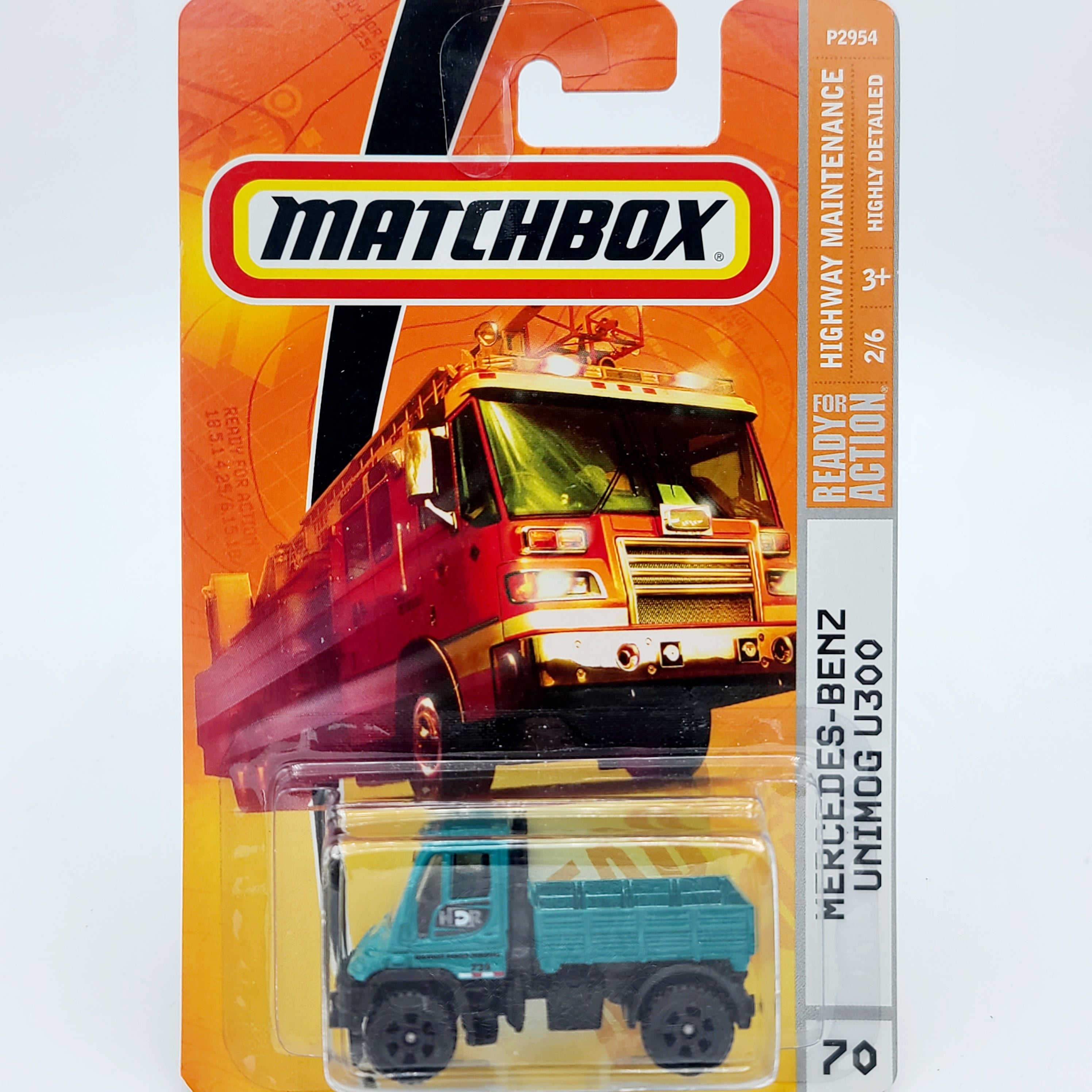 Matchbox Mercedes-Benz Unimog U300 (2009 MBX Basic - Highway Maintenance)